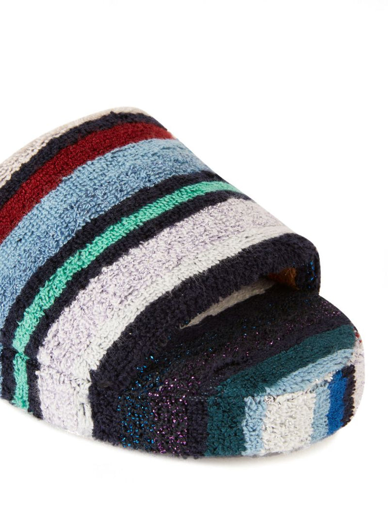 Multicolour Terry Cloth Chandler Slides