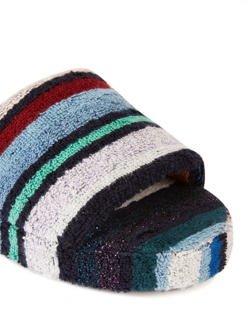 Multicolour Terry Cloth Chandler Slides