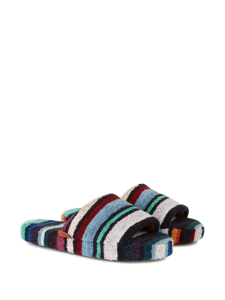 Multicolour Terry Cloth Chandler Slides
