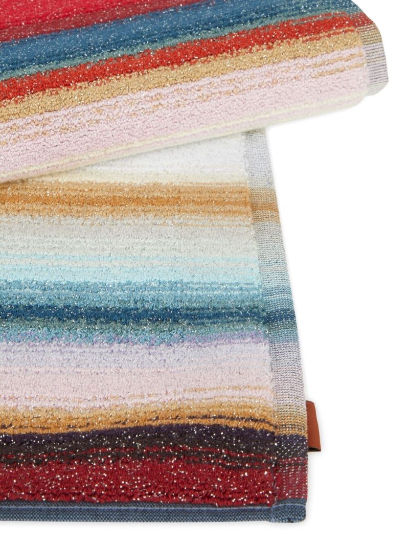 Multicolour Clancy Striped Bath Mat