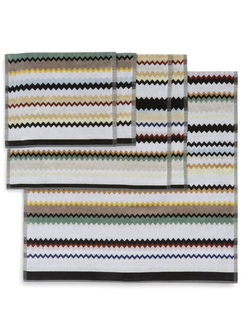Multicolour Curt Zigzag Five-piece Towel Set