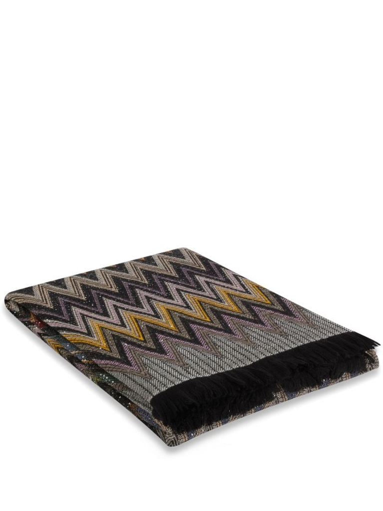 Grey, Black and Beige Chen Throw 140x200cm