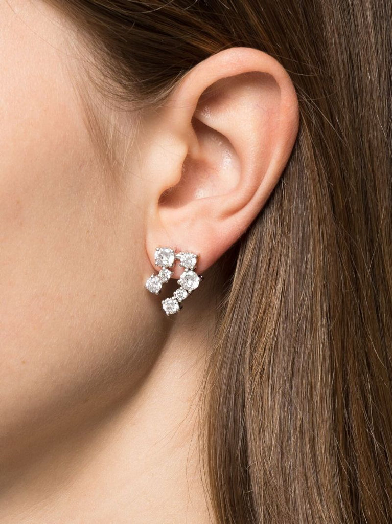 Sterling Silver Myth Crystal Stud Earrings