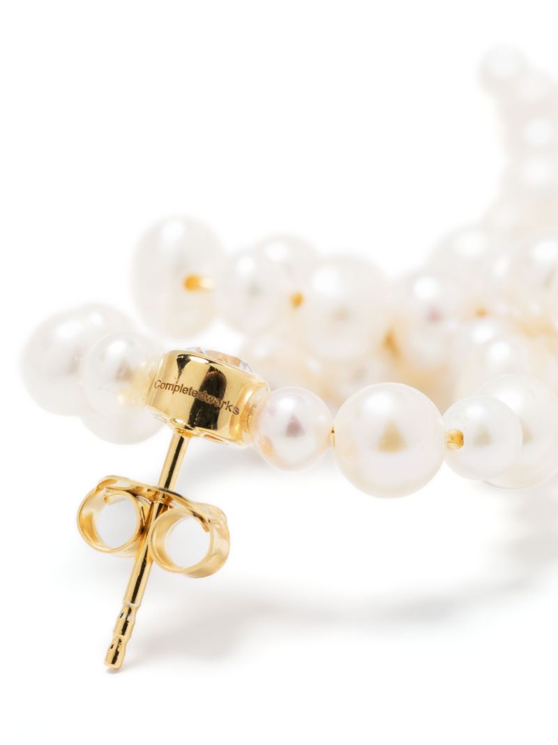 Gold Vermeil LoopÃ¢â_x0082_¬Â_x0090_theÃ¢â_x0082_¬Â_x0090_loop Pearl and Crystal Drop Earrings