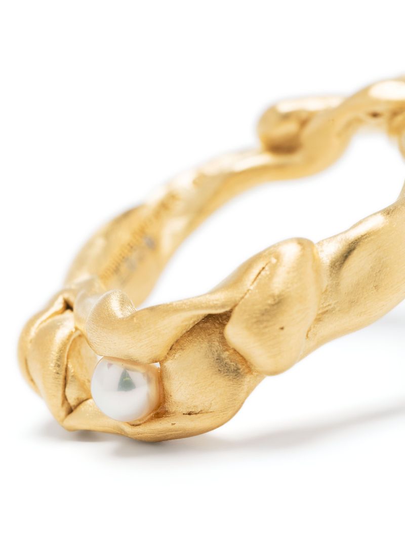 Gold Vermeil Treacle Pearl Ring