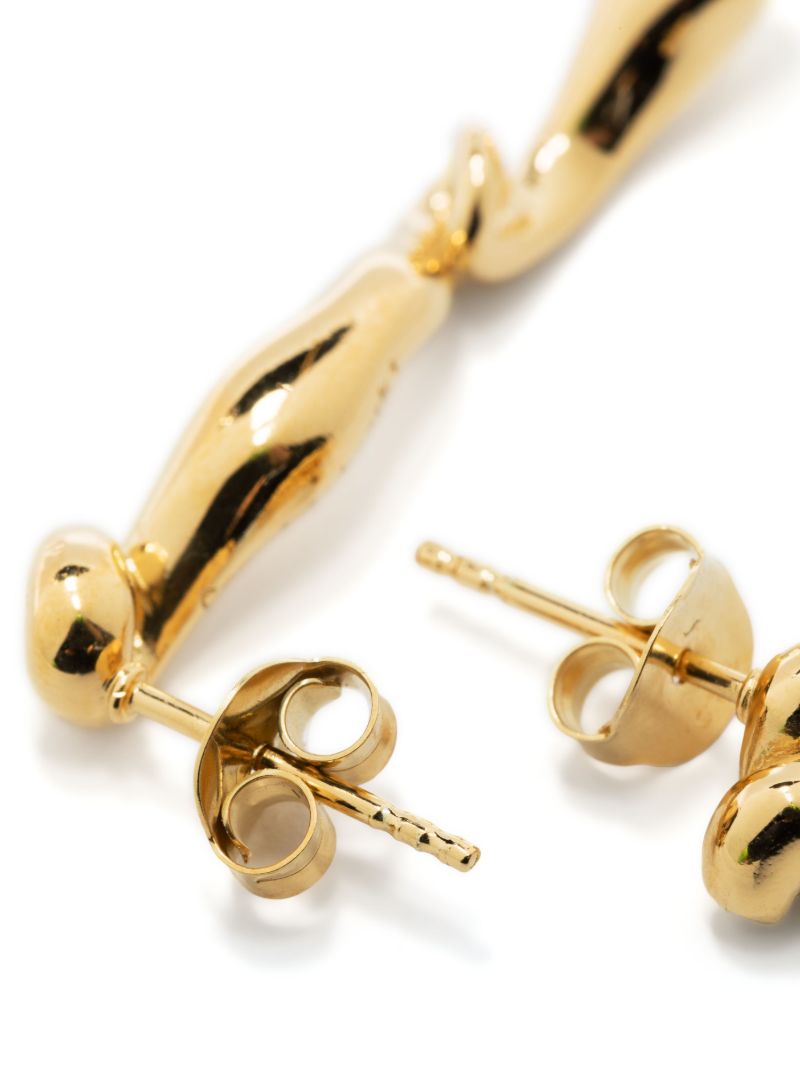 Gold Vermeil Runny Yolk Drop Earrings