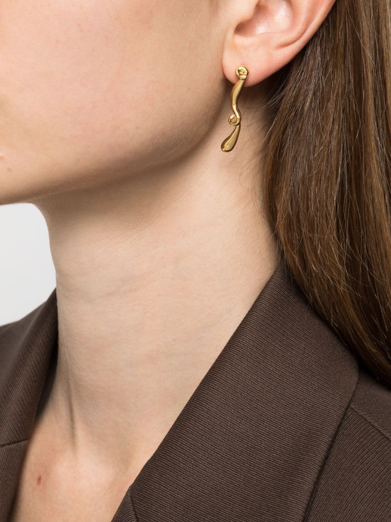 Gold Vermeil Runny Yolk Drop Earrings
