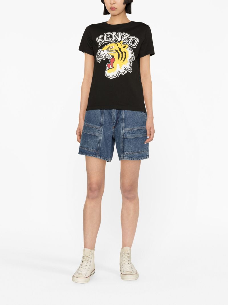 Blue Cooper Cargo Denim Shorts
