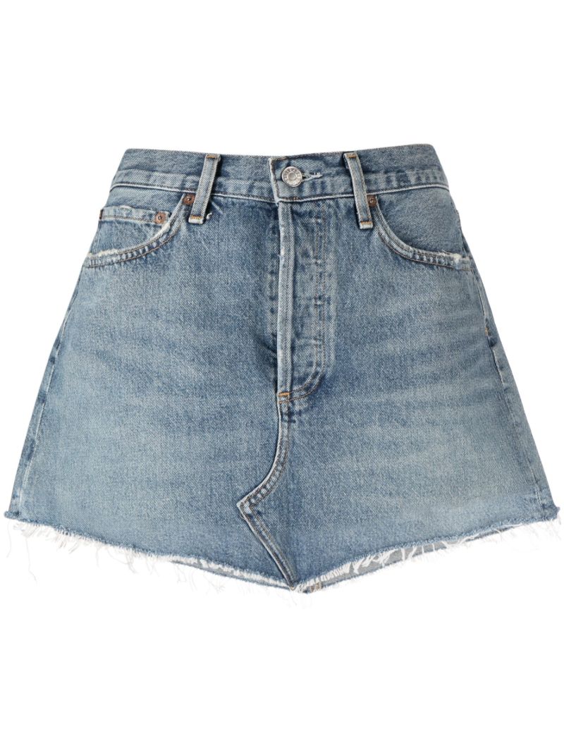 Blue Parker A-line Denim Skirt