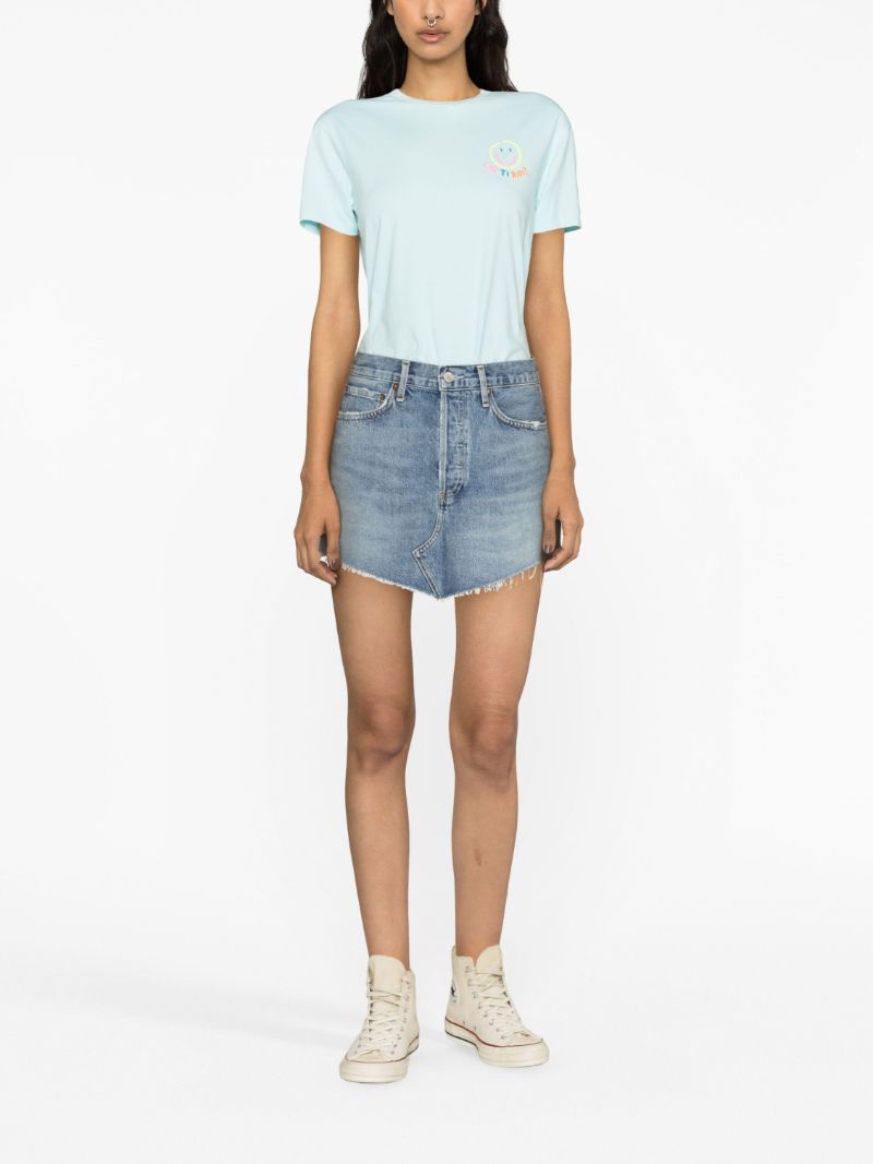 Blue Parker A-line Denim Skirt