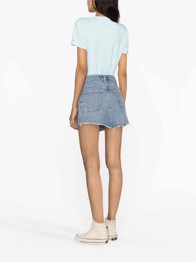 Blue Parker A-line Denim Skirt