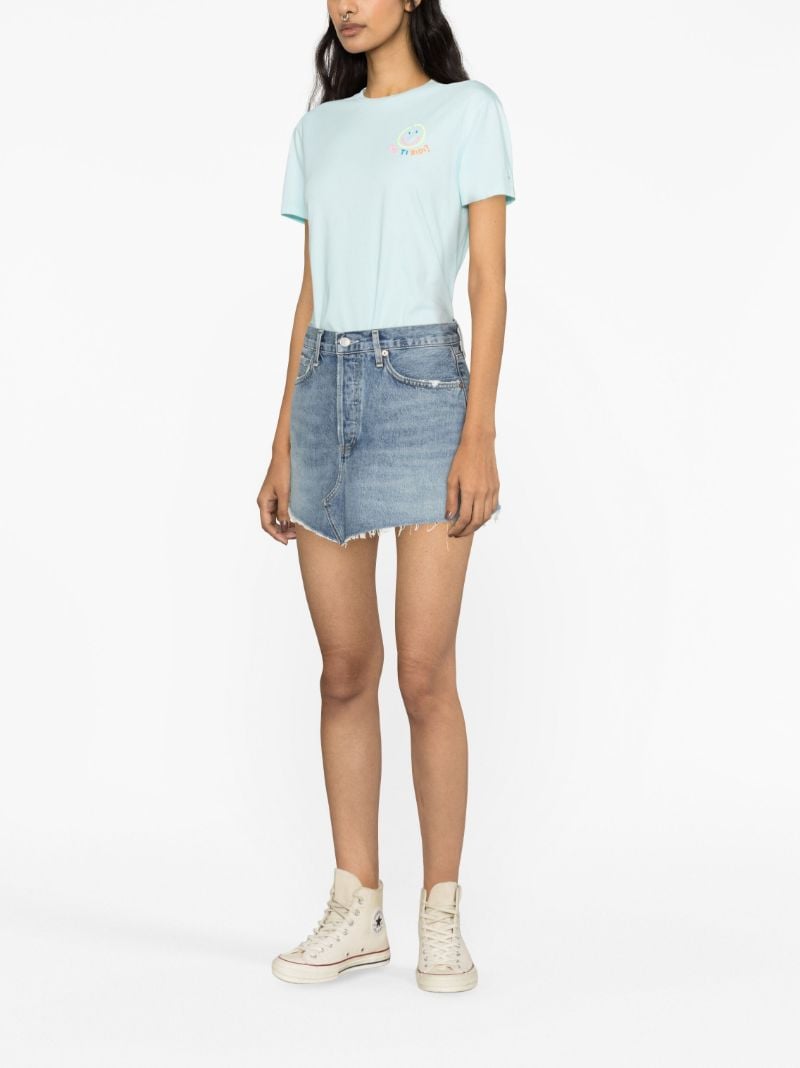 Blue Parker A-line Denim Skirt
