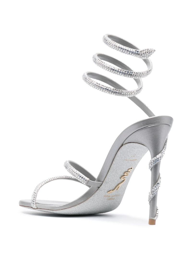 Silver-tone Margot 100 Sandals