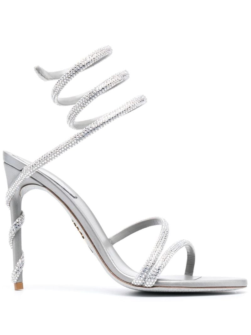Silver-tone Margot 100 Sandals