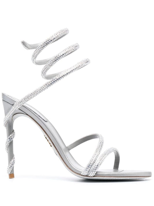 Silver-tone Margot 100 Sandals
