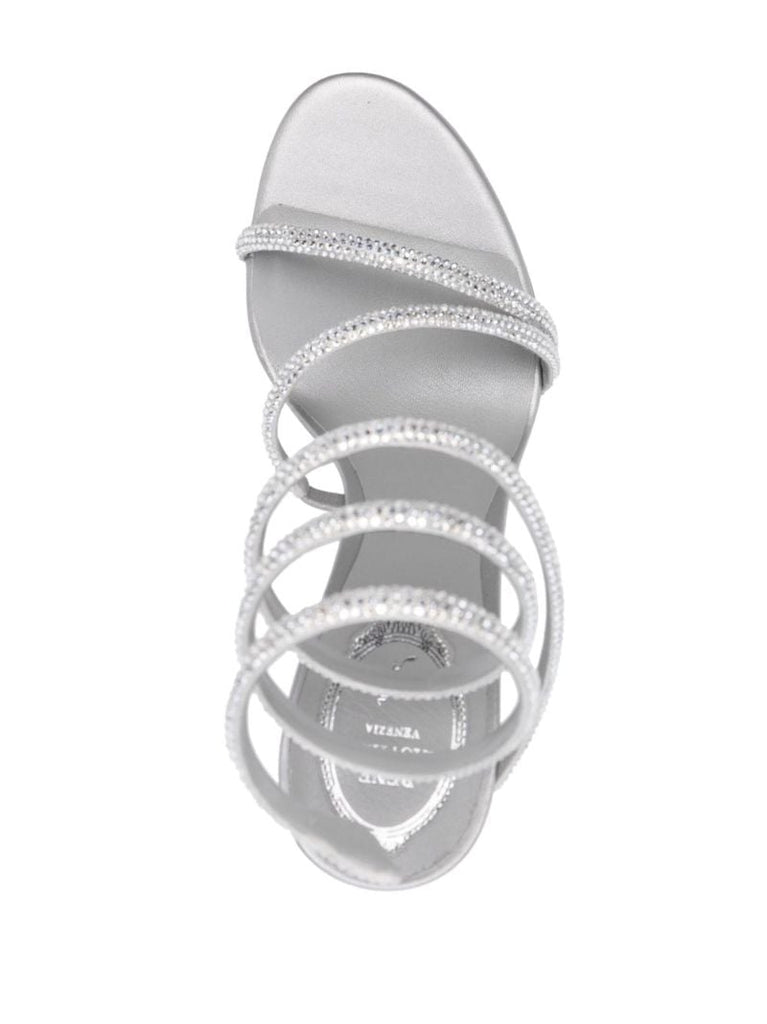 Silver-tone Margot 100 Sandals