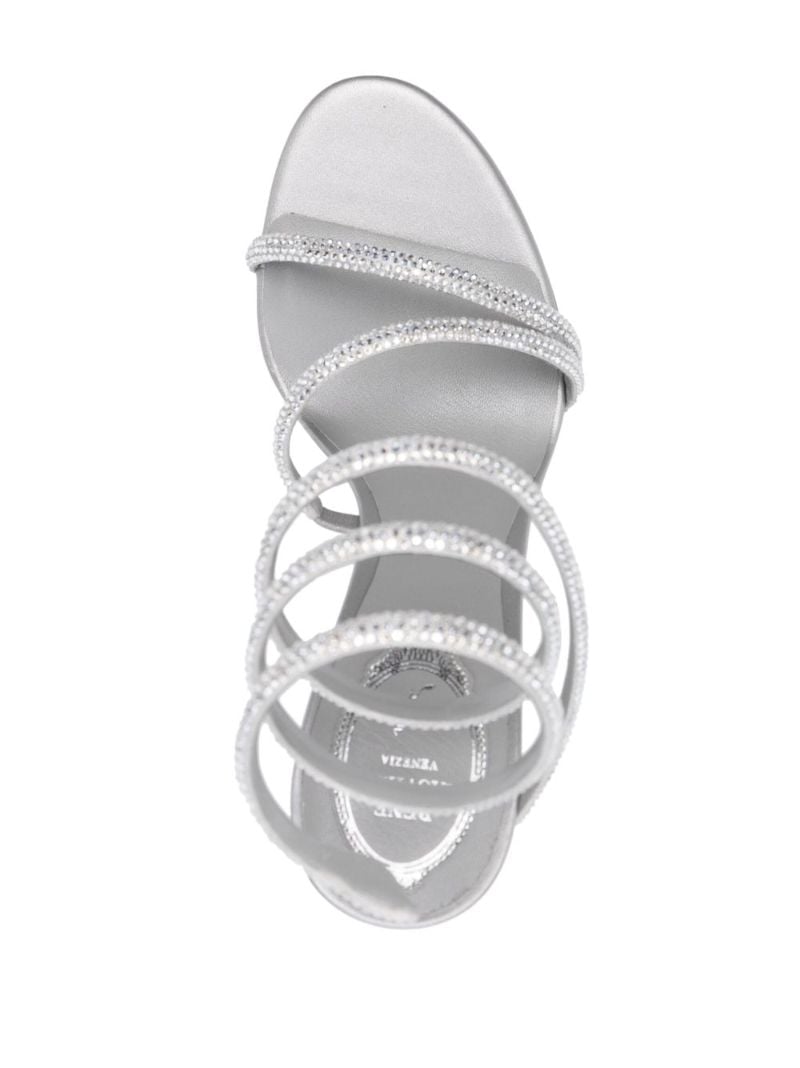 Silver-tone Margot 100 Sandals