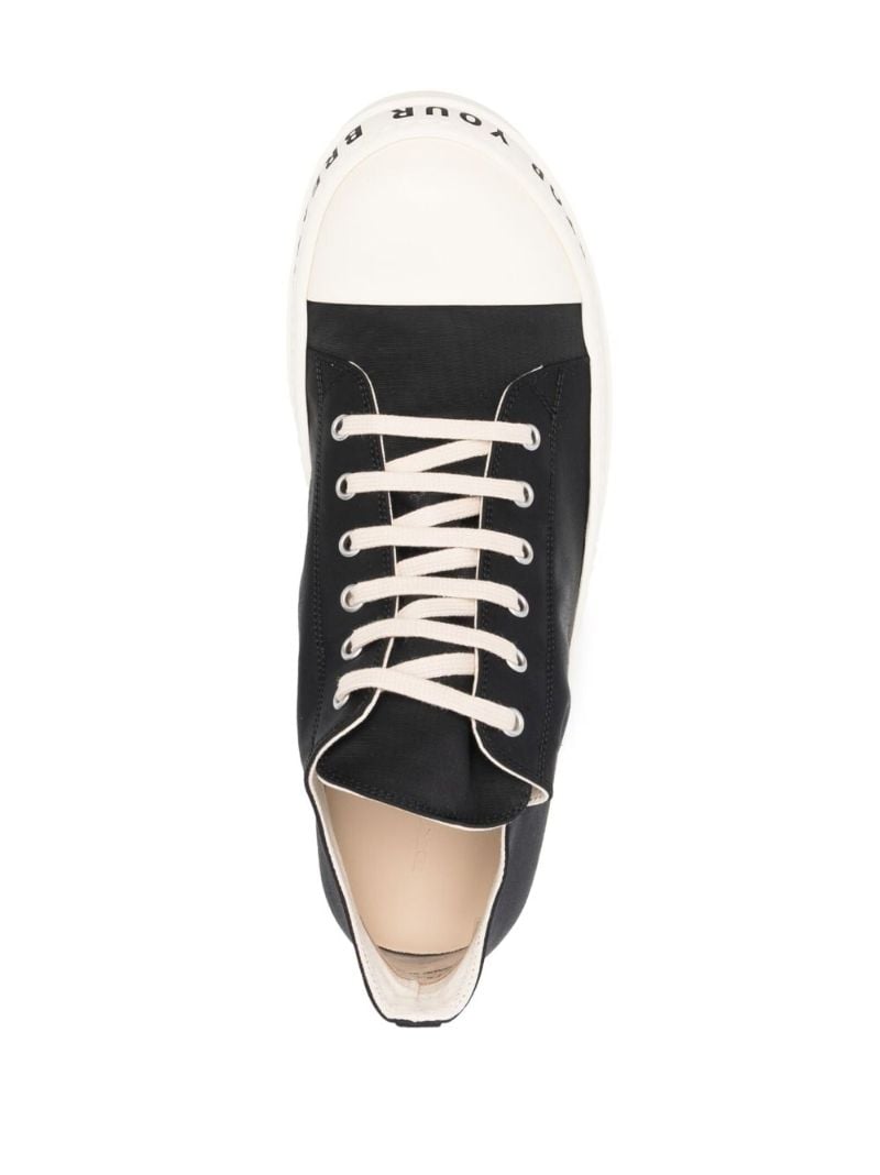 Black Stop Your Breath Ramones Sneakers