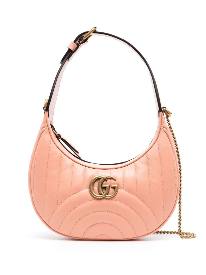 Orange Gg Marmont Mini Leather Shoulder Bag