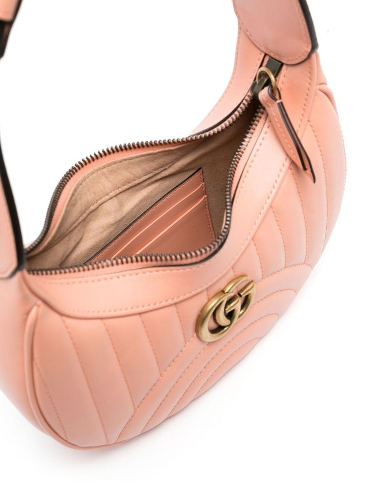 Orange Gg Marmont Mini Leather Shoulder Bag