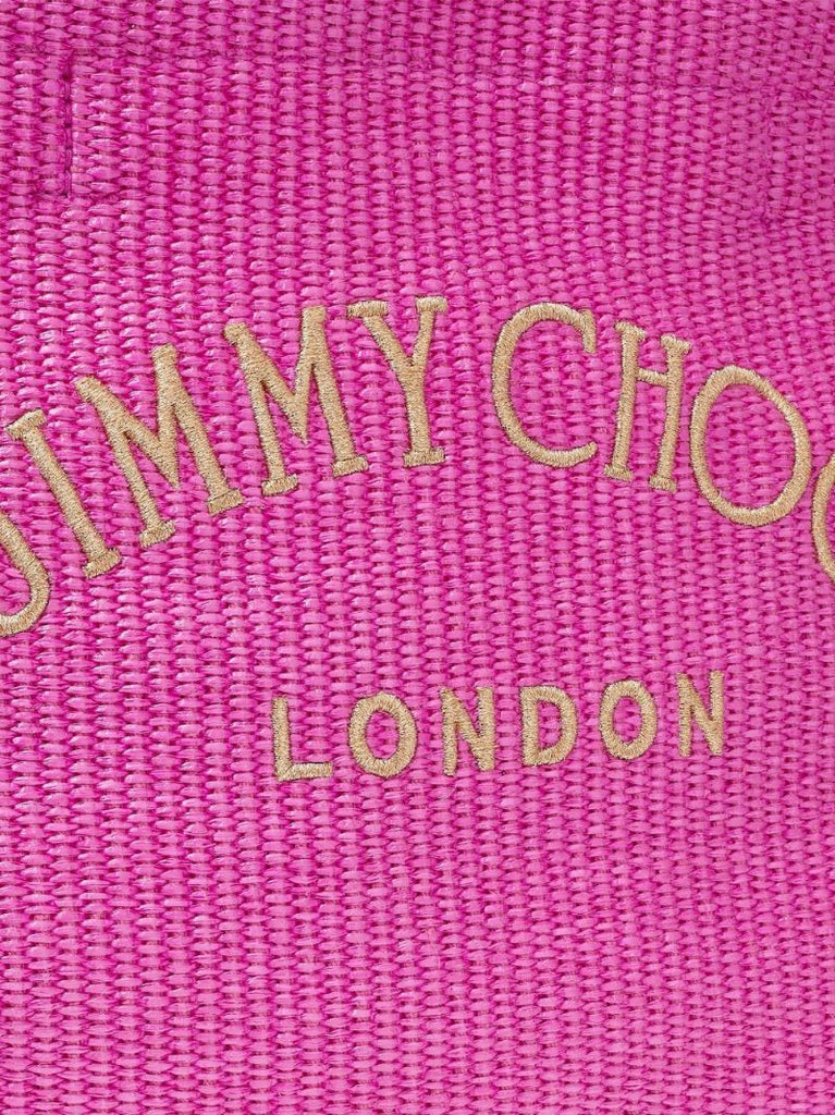 Pink Beach Woven Tote Bag