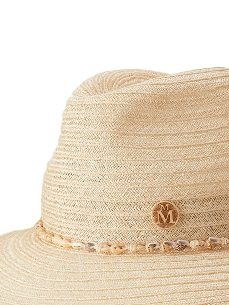 Neutral Henrietta Chain Felt Fedora