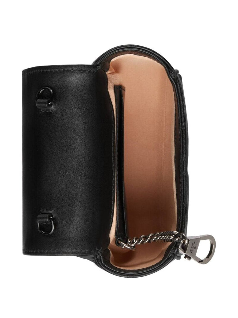 Black MatelassÃ_x0083_Â© Leather Cross Body Bag