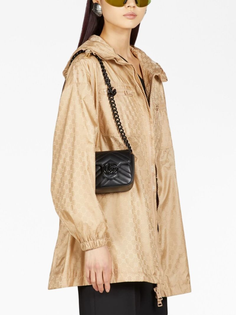 Black MatelassÃ_x0083_Â© Leather Cross Body Bag