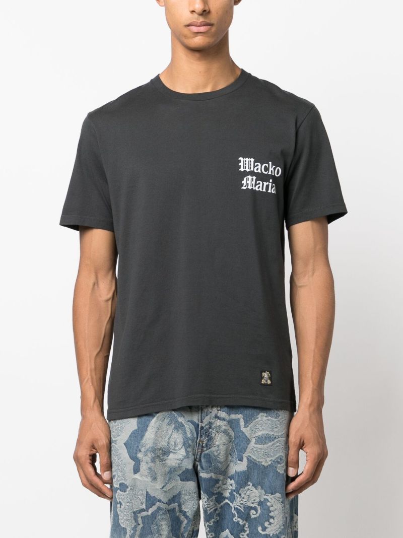 X Tim Lehi Black Tiger-print T-shirt