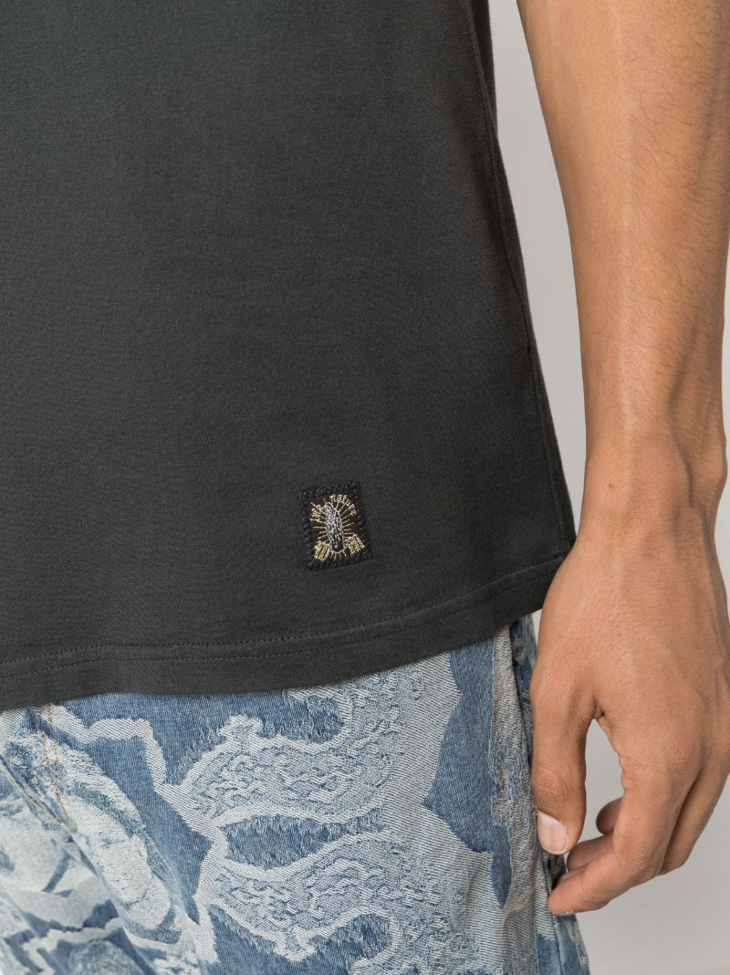 X Tim Lehi Black Tiger-print T-shirt