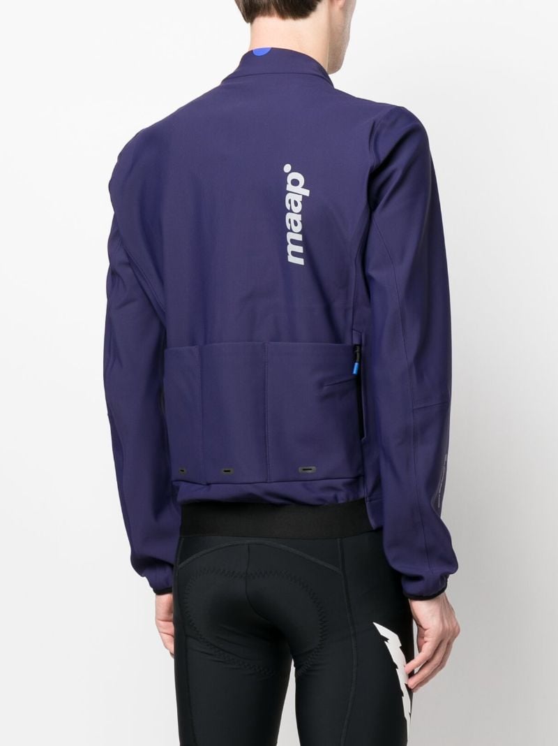 Blue Logo Print Training Winter Jacket