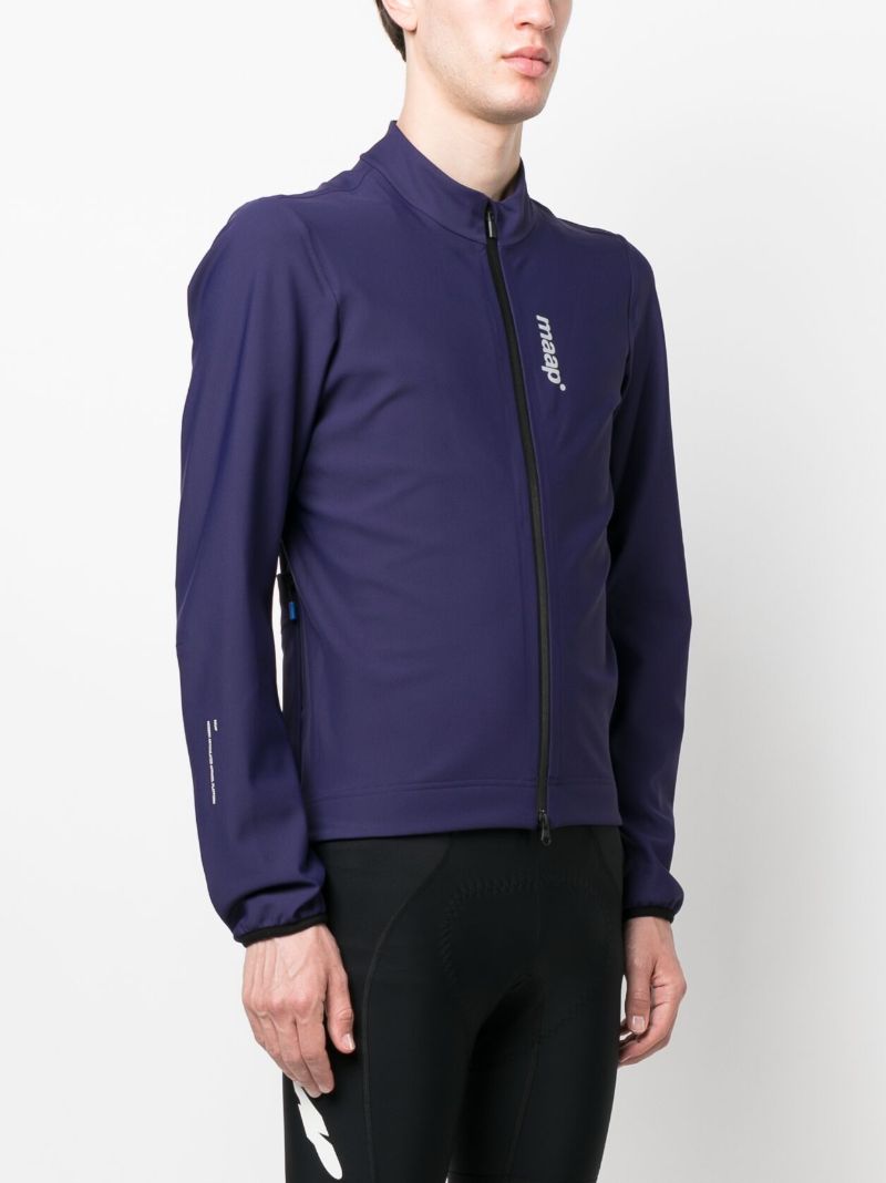 Blue Logo Print Training Winter Jacket
