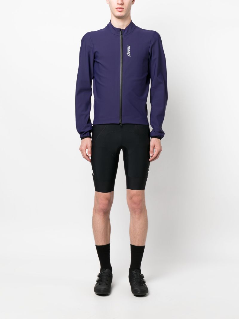 Blue Logo Print Training Winter Jacket