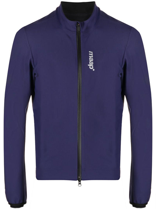 Blue Logo Print Training Winter Jacket
