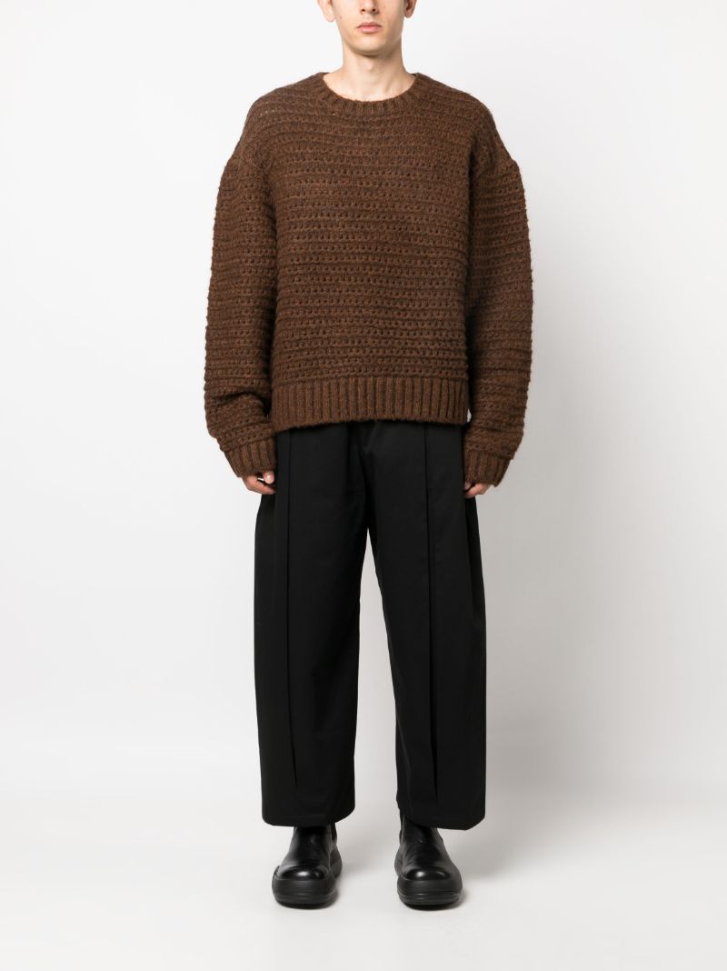 Brown Hatchi Wool-blend Sweater