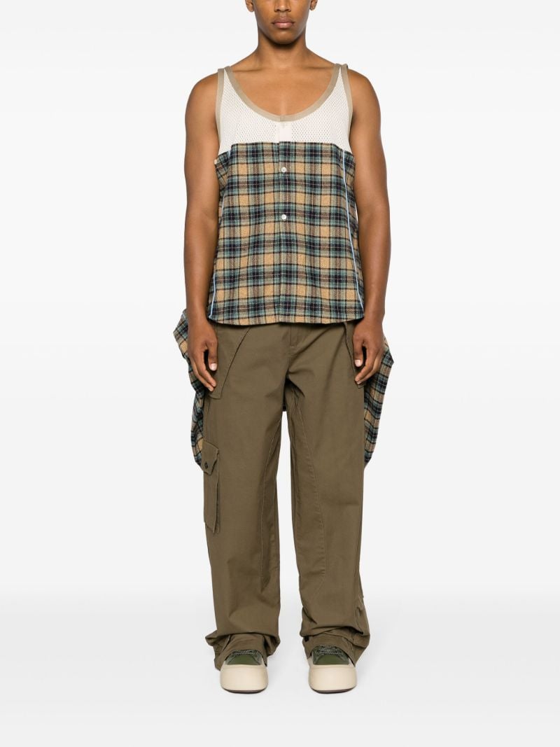 Brown Charlotte Layered Check Shirt