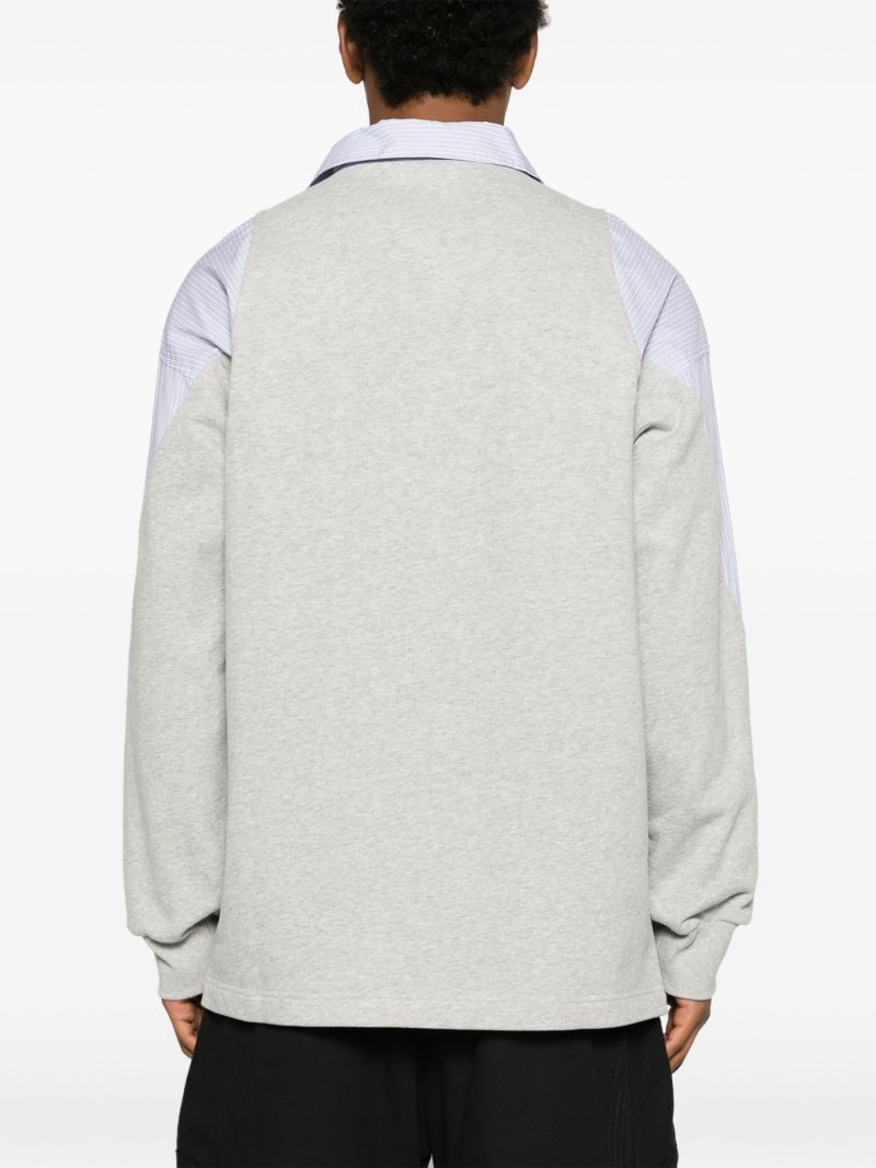 Grey Angeles Layered Sweatshirt