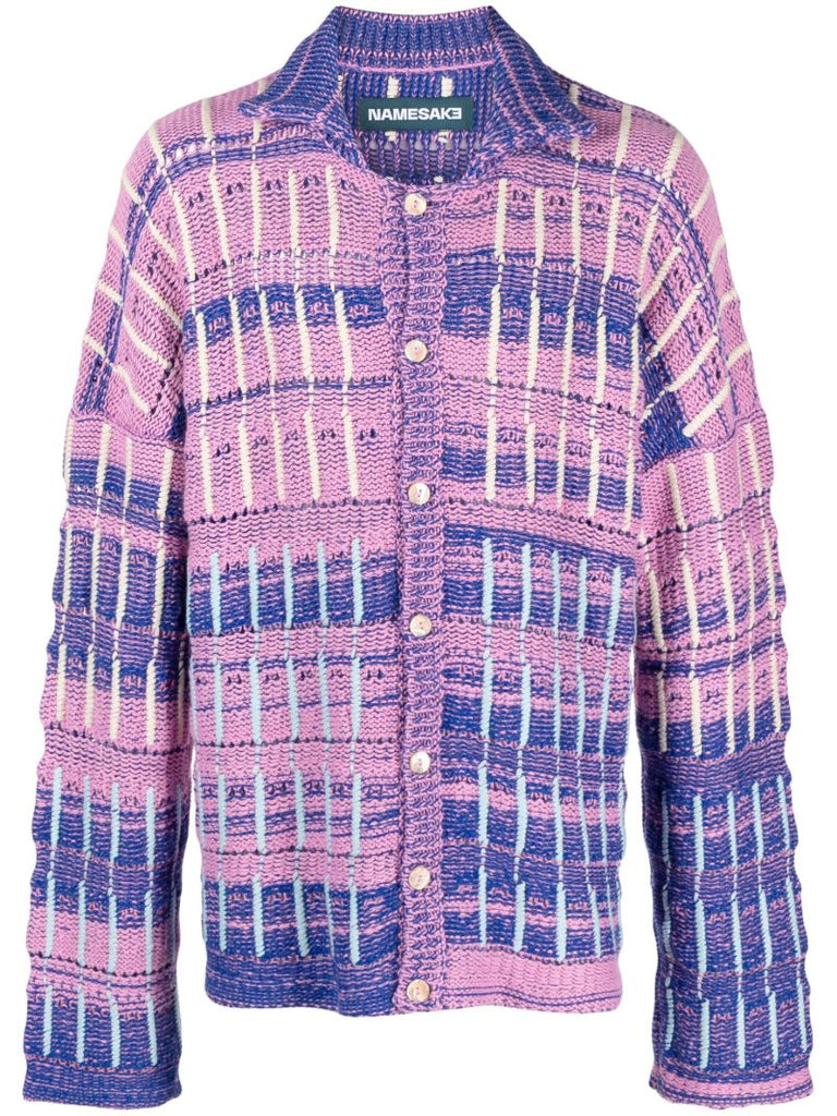 Pink Stripe Knit Shirt