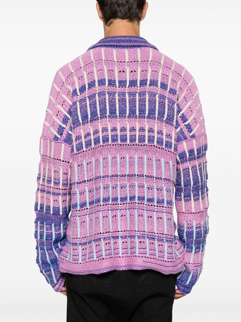 Pink Stripe Knit Shirt