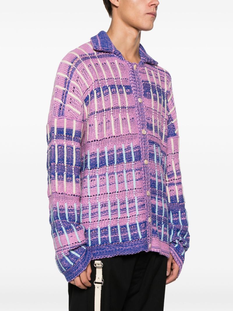 Pink Stripe Knit Shirt