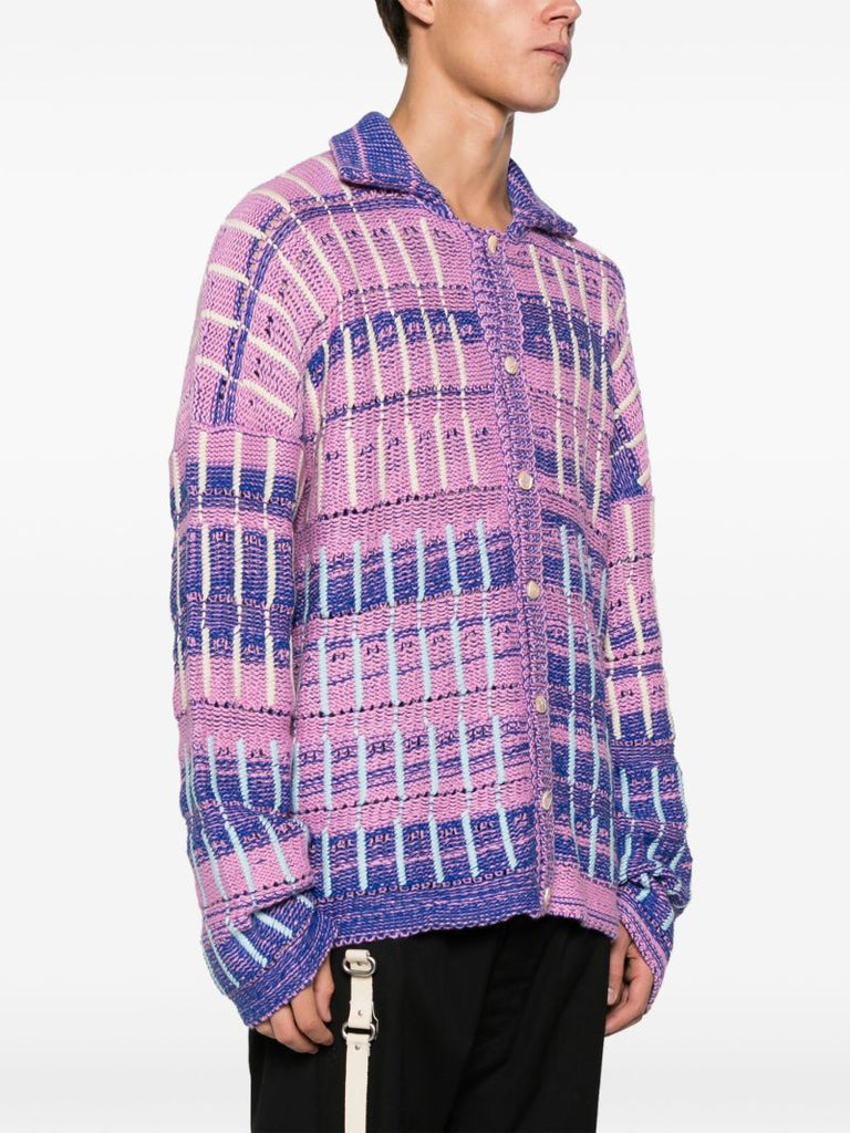 Pink Stripe Knit Shirt