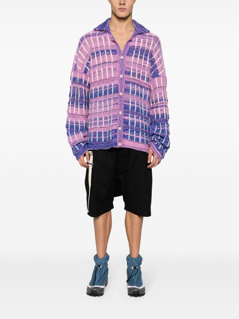 Pink Stripe Knit Shirt