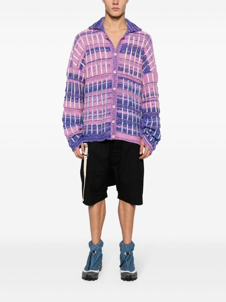 Pink Stripe Knit Shirt