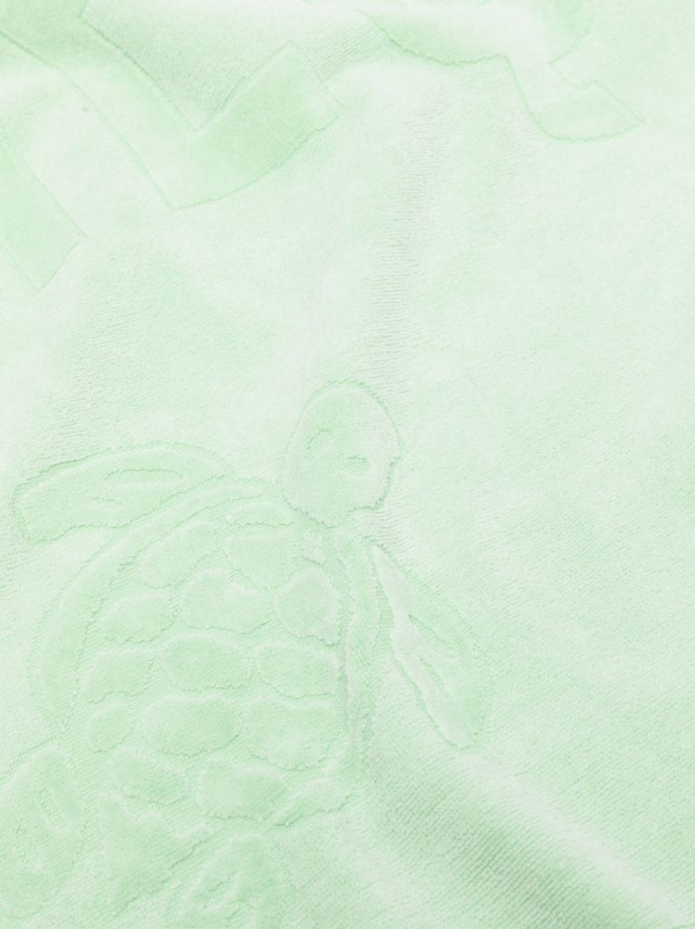 Green Logo Jacquard Organic Cotton Towel
