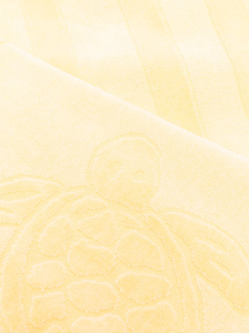 Yellow Logo-jacquard Organic Cotton Towel