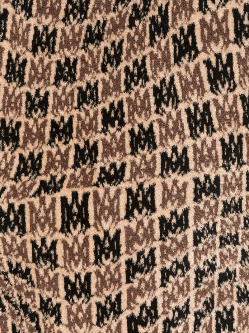 Neutral Wavy M.a. Fringed Scarf