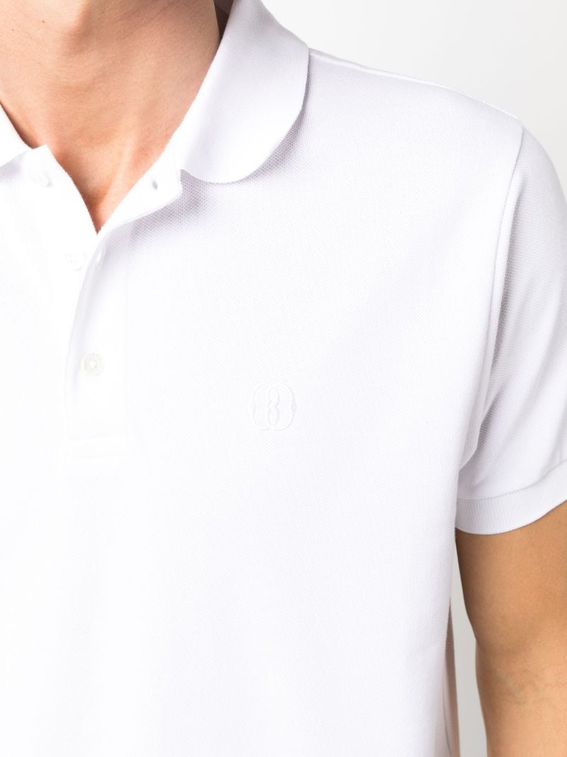 White Short Sleeve Polo Shirt