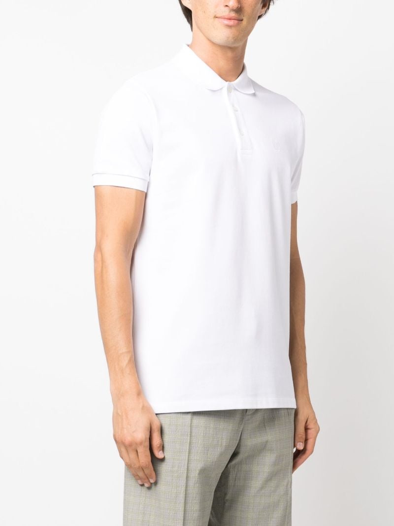 White Short Sleeve Polo Shirt