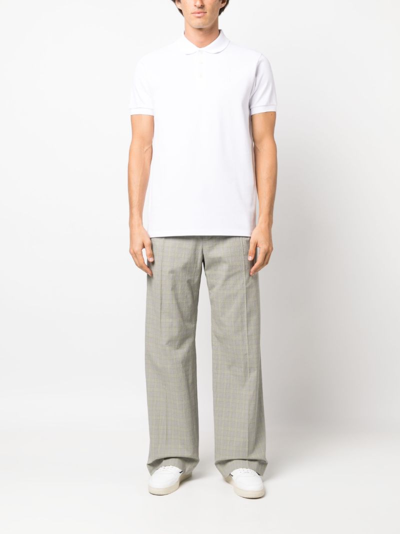 White Short Sleeve Polo Shirt