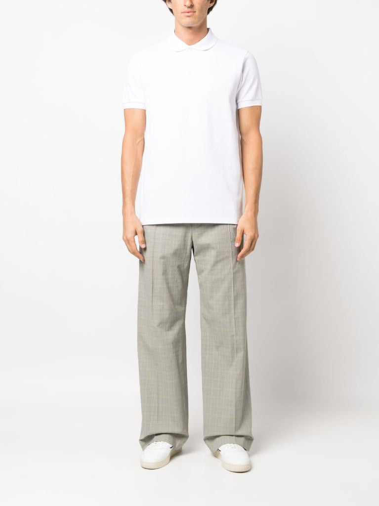 White Short Sleeve Polo Shirt